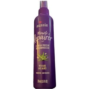Aussie Miracle Repairer Hi-Temp Heat Hair Protectant 8.5 oz spray mist bottle